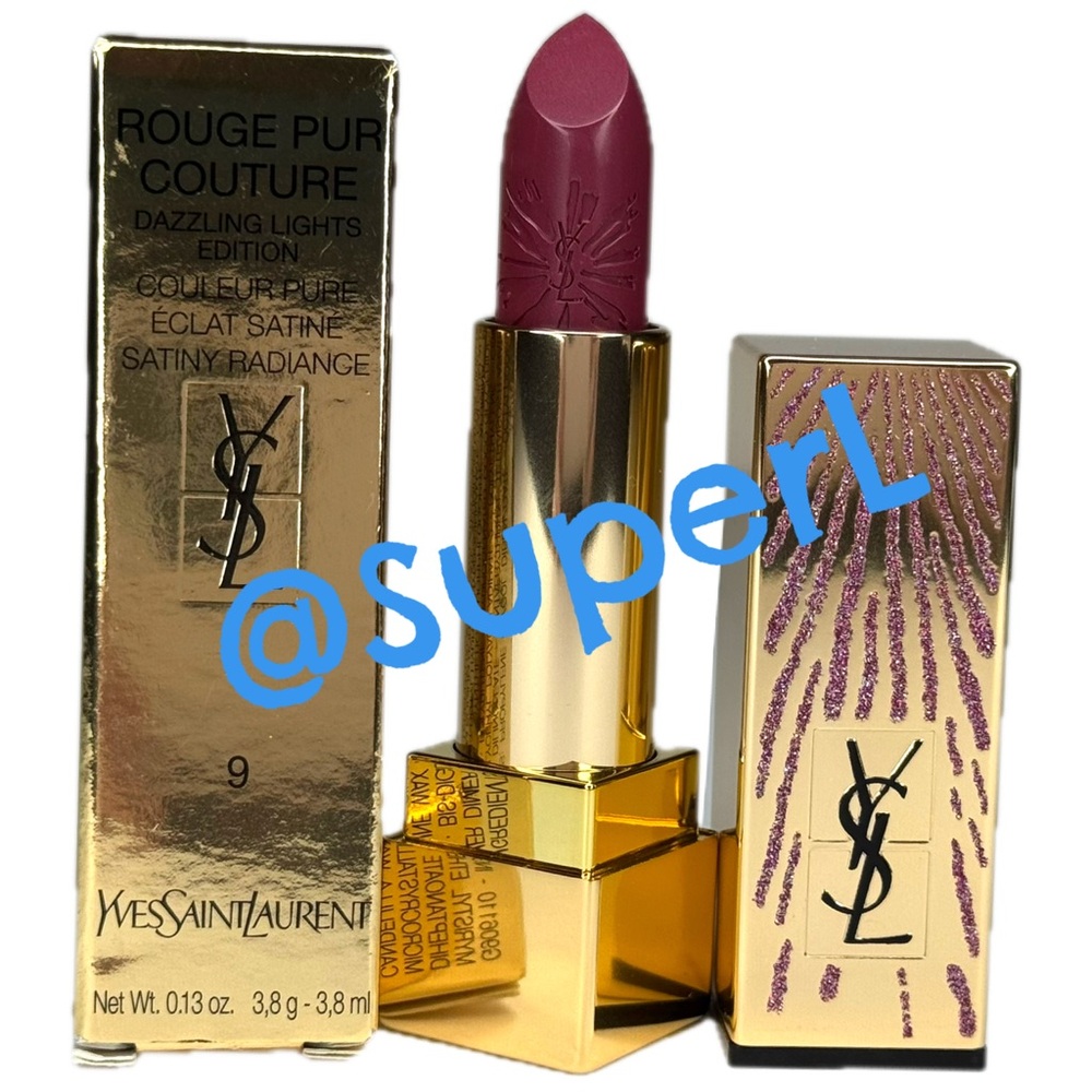 NEW Yves Saint Laurent Rouge Pur Couture Dazzling Light Lipstick 9 Rose stiletto